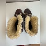 Ralph Lauren POLO SPORTSMAN Leather Lace-Up Ankle Boots Shearling Wool 7.5 Photo 5