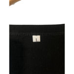 Palinda Henley Blouse Womens L Black Scoop Neck Long Sleeve Ribbed Stretch NWT Size L Photo 4