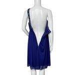 XScape  Dress Womens 10 Purple Shift‎ Beaded One Shoulder Formal Party Black Tie Photo 4