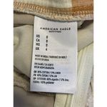 American Eagle  Womens Linen Blend cropped Jumper Romper Sz 0 Ivory Plaid Straps Photo 8