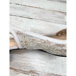 J Renee Silver Gray Lace Rhinestone Embellished Square Toe Slingback Heels 9.5 Photo 8