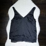 H&M Black Satin and Tulle V Neck Cami Photo 0