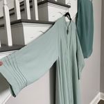 One Size Dubai Saudi Women Muslim Abaya Maxi Dress Blue Photo 3