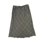 Talbots  Womens Pure Silk Black & White Geometric Print Skirt Size 6 Rope Chain Photo 4