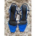 ZARA  Electric Blue Strappy Heels Sandals NWT Size 8 Photo 3