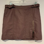 Free People Soft‎ purple leather  skirt Photo 0