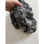 Tory Burch  Tank Top 100% Silk Blouse Sleeveless Pleated Geometric Sz S Black Photo 6