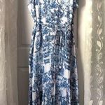 Lane Bryant  sz 22 Cap Flutter-Sleeve Surplice Tiered Maxi Dress Vintage Fields Photo 0