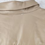 LBLC Max Button Up Shirt Long Sleeve in Taupe Tan Size Small NWT Faux Leather Photo 15