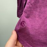 Lululemon  Purple Long Sleeve‎ Scoop Neck High Split Hem Shirt Sz S Photo 4