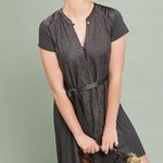 Anthropologie TINY  Stone Harbour Embroidered Lagenlook Hi-Lo Shirtdress S Photo 1