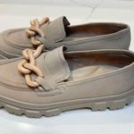 Paul Green Cream Chunky Loafers with Chain Detail Photo 2