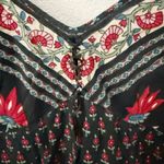 Solitaire  x ANTHROPOLOGIE | Boho Patterned Spaghetti Strap Dress Floral | Large Photo 3