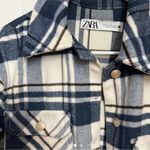 ZARA  cropped plaid overshirt XS Photo 7