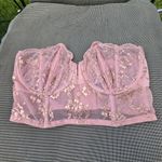 Victoria's Secret  Fashion Show Dream Angels Metallic Lace mesh bra Corset 36D Photo 3