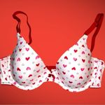 Maidenform  cute white bra with heart print! Photo 2