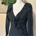 Lulus NWT Memorably Romantic Black Lace Long Sleeve Mini Dress Photo 2
