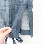 Banana Republic Timo Weiland x Linen Tie Front Top Womens Blue Chambray Size 0 Photo 5