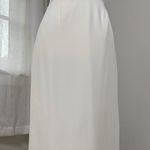 Karen Scott Vintage ‘00s  Ivory Pencil Maxi Skirt w/ Back Slit Photo 0