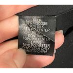 Cynthia Rowley  night out black Metallic Dot Long Sleeve Blouse Top XS Photo 3