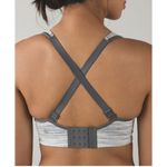 Lululemon Ta Ta Tamer III Space Dye Camo White Silver Spoon Bra Size 36D Photo 2