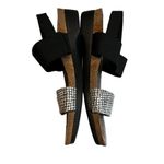 Munro Women's Pisces Sling Sandal, Wht/Blk Fabric Combo, Sz 9.5 Photo 4