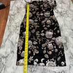 Anthropologie Goldie metallic Floral Sequin Mini Dress black mesh adjustable straps NWT XS Photo 5