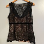 Loft Black Lace Tank Top whimsy goth grunge fairy lace Photo 4