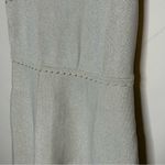 Sandro Paris Embellished Faux Pearls Scalloped Hem Sleeveless Cream Size 38 Photo 4