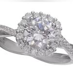 Giani Bernini NEW TWIST HALO RING CZ & Sterling Silver Ladies Size 9 Boxed Photo 1