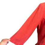 Miss Dorby VTG Blazer Bolero Jacket No Size Tag Orange Buttons Collar 3/4 Sleeve Photo 4