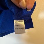 Ming Wang Sleeveless Top Bright Blue High Collar Women’s Size PM Petite Medium Photo 7