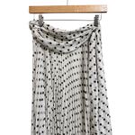 Zimmermann  Sunray Polka Dot Pleated Midi Skirt Tie Waist cream black‎ 0 $1102 Photo 2
