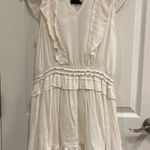 DO+BE  Ivory Gathered V-Neck Dress‎ Photo 0