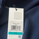 Calvin Klein Scuba Tea-Length Sheath Dress, Navy, Size 16 New w/Tag Retail $139 Photo 3