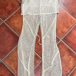 Pannpann Sundarbay Crocheted Bamboo Pants in White Size M Photo 11