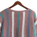 Davi & Dani Women Tunic Sweater L Rose Waffle Knit Cozy Balletcore Feminine NEW Photo 5