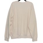 Sporty & Rich 100% Cotton Cream Crewneck Sweatshirt Size Large Made in USA Photo 3
