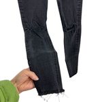 We The Free Free People Black Stella Rip High Waisted Skinny Jeans Raw Hem 24 Photo 7