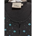 InWear black beaded 3/4 sleeve cardigan Medium Black Photo 1