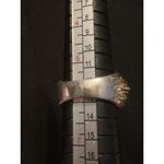 14K GOLD & 925 Silver Vintage Big Solid Dome Ring Sz 6.5 Photo 1