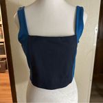 Sincerely Jules Shades of‎ Blue Colorblock Sports Bra Size Medium Photo 1