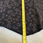 Democracy  Sweater Mixed Animal 3/4 Sleeves Size M Black Gold Party Holiday Boho Photo 10