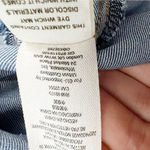 Free People  Dynamite Mini Dress in 70s Blue Denim Button Front Size Medium Photo 13