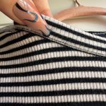 Brandy Melville Black & White Stripe Ribbed Mini Tee Shirt Dress Photo 4