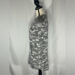 Athleta  Crewneck Tunic Gray Camouflage Coaster Luxe Sweatshirt Dress  w/Pockets Photo 1