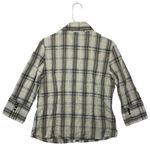 Cato Multicolored Plaid 3/4 Sleeve‎ Button Down Shirt Size M Photo 6