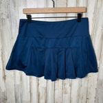 Zyia Navy Blue Active Tennis Pleated Chill Clubhouse Skort Womens Size Large Photo 2