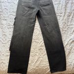 Impulsive BLACK WASHED SIZE S LONG BAGGY JEANS WITH SILVER ACCENTS AND POCKETS Photo 5