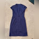 H&M  Button Front Purple knee-length Dress Shirt Photo 8